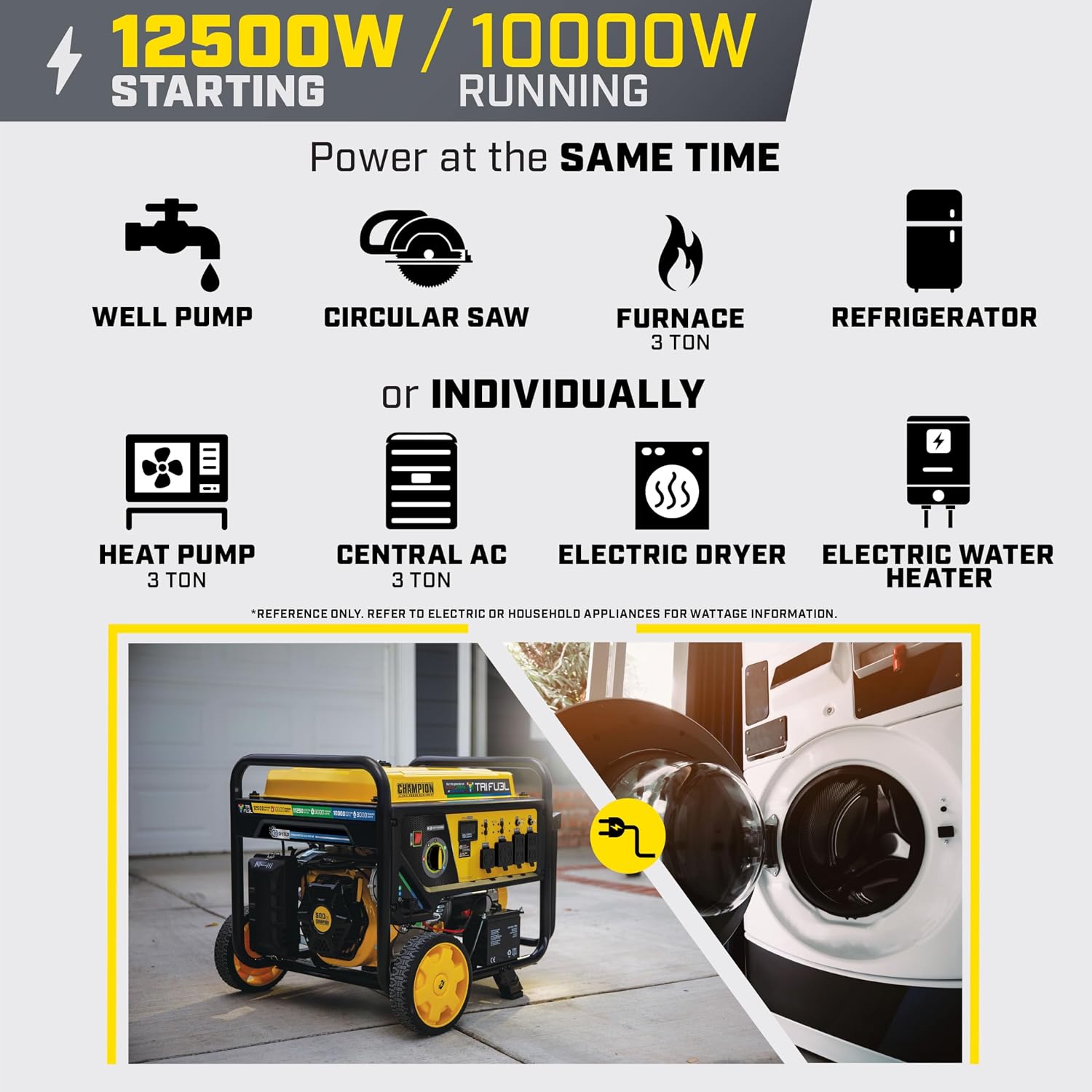 Champion 201438 — 12,500W Tri-Fuel Generator, photo 5 of 5