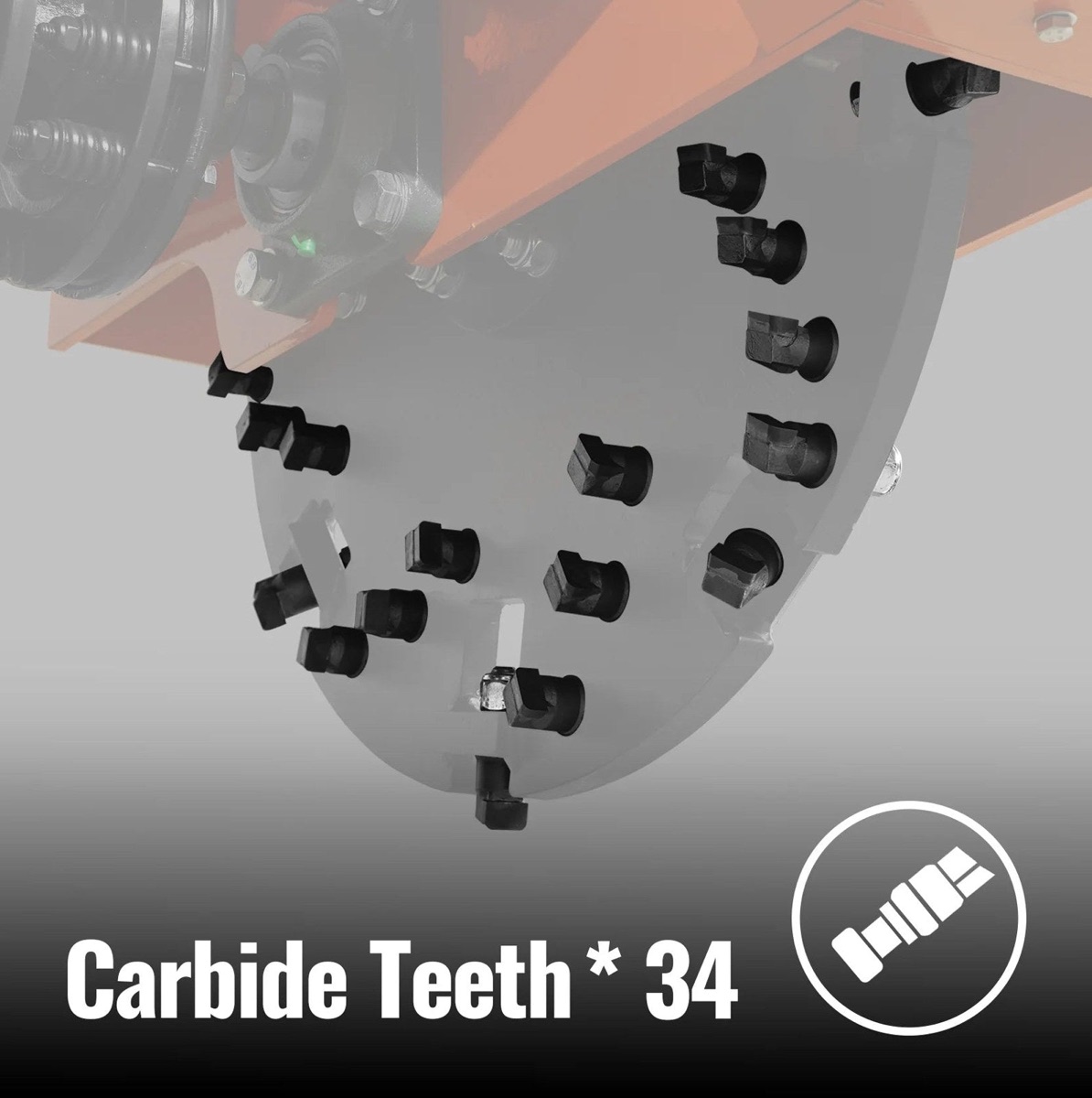 SG24 3-Point PTO Stump Grinder - 24 in Flywheel, 34 Carbide Teeth, 15-45 HP Tractors, photo 10 of 12