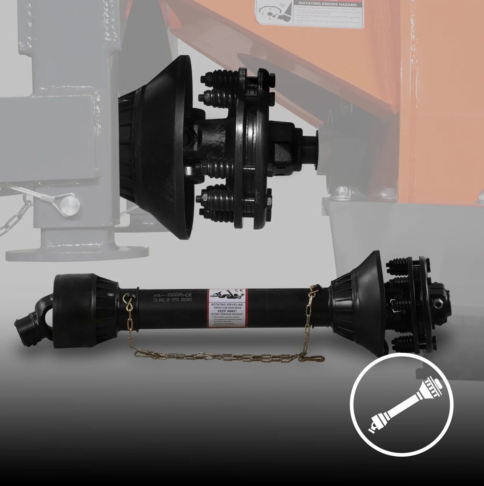 SG24 3-Point PTO Stump Grinder - 24 in Flywheel, 34 Carbide Teeth, 15-45 HP Tractors, photo 11 of 12
