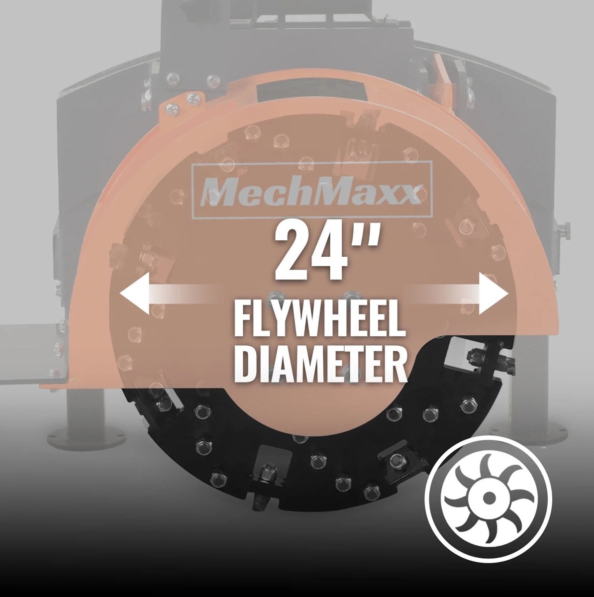 SG24 3-Point PTO Stump Grinder - 24 in Flywheel, 34 Carbide Teeth, 15-45 HP Tractors, photo 9 of 12