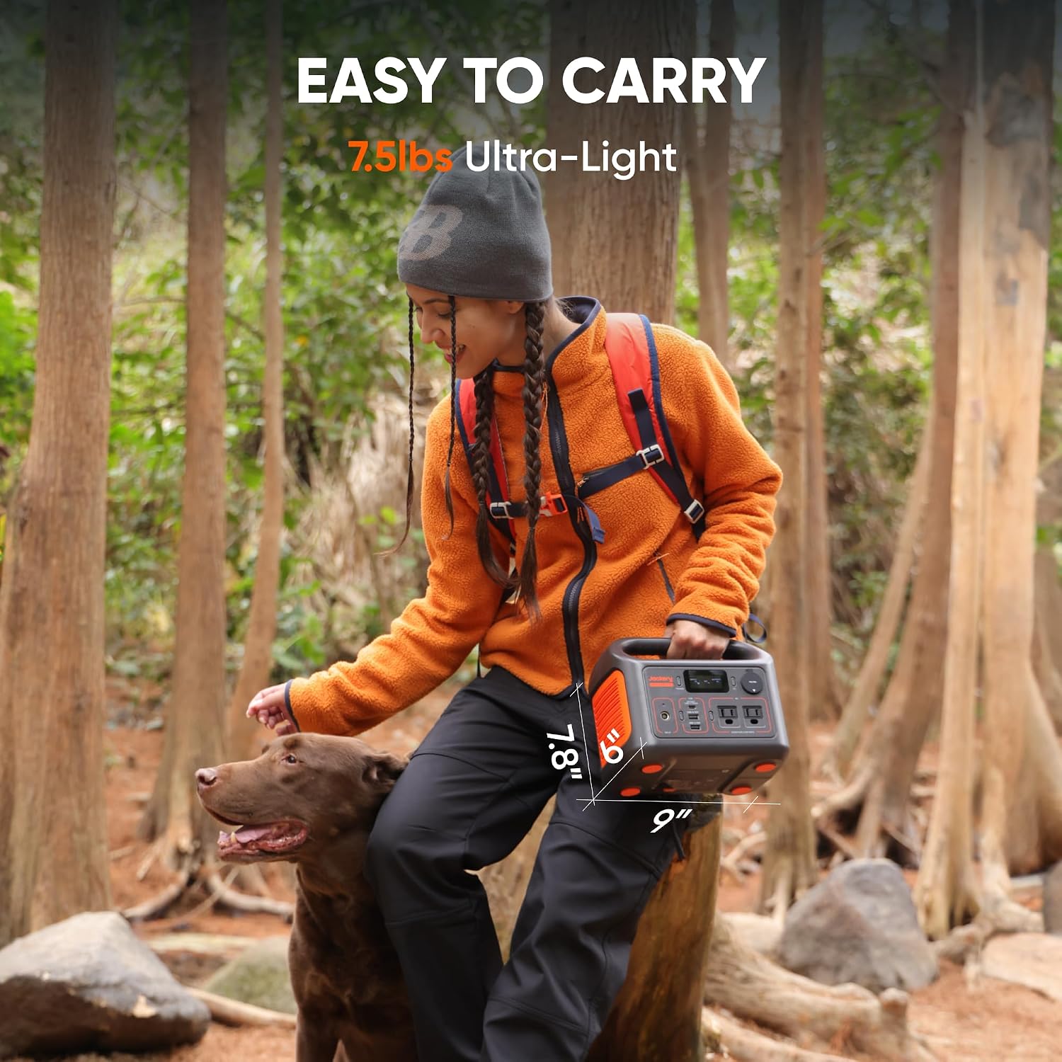 Jackery Explorer 300 with 100W Multi-Mode High-Lumen Outdoor LED Floodlight, photo 4 of 7