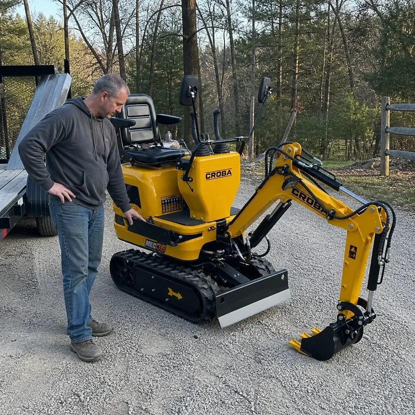 MEC06 9HP Mini Excavator - 28 in Wide, 43.3 in Digging Depth, photo 10 of 12