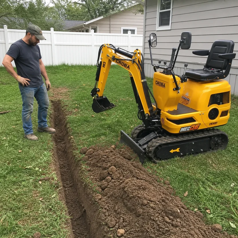 MEC06 9HP Mini Excavator - 28 in Wide, 43.3 in Digging Depth, photo 11 of 12