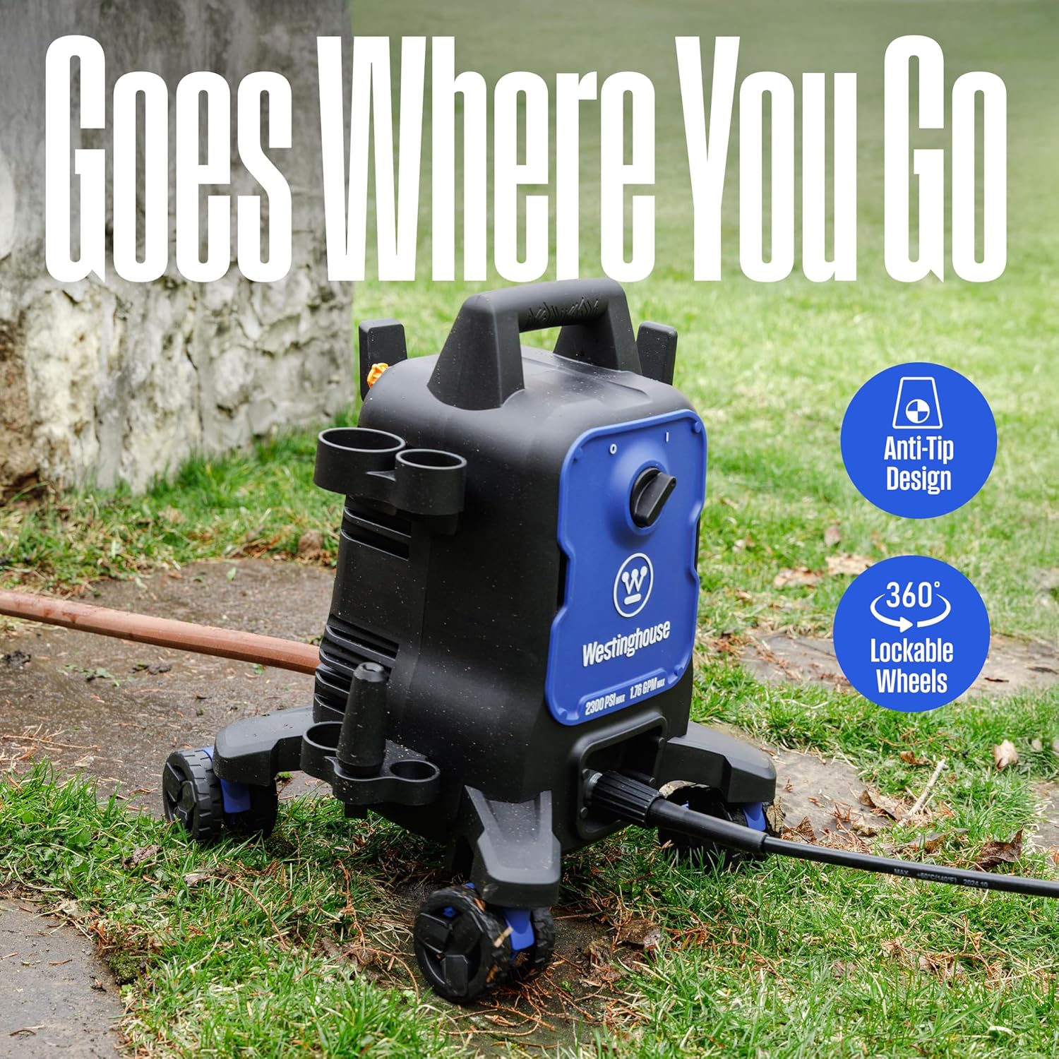 Westinghouse ePX3100 Electric Pressure Washer (2300 Max PSI / 1.76 Max GPM · Anti-Tipping 4-Wheel), photo 3 of 7